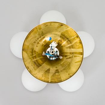 Taklampa, modell KP 85 Hyval, 1970-tal.
