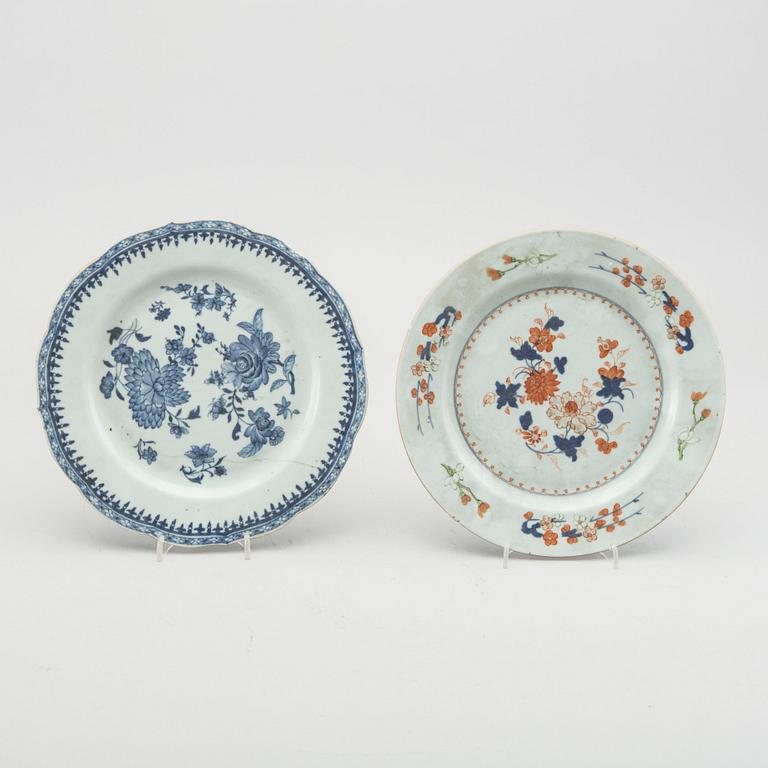 KINA PORSLIN, 5 delar, Kina, Qianlong (1736-96).