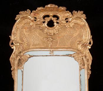 SPEGEL. Stockholmsarbete, 1700-talets mitt. Tidig rokoko.