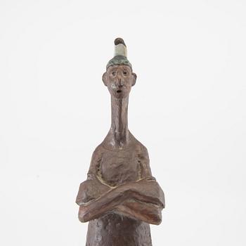 Rolf Palm, skulptur, glaserat stengods, hövding.