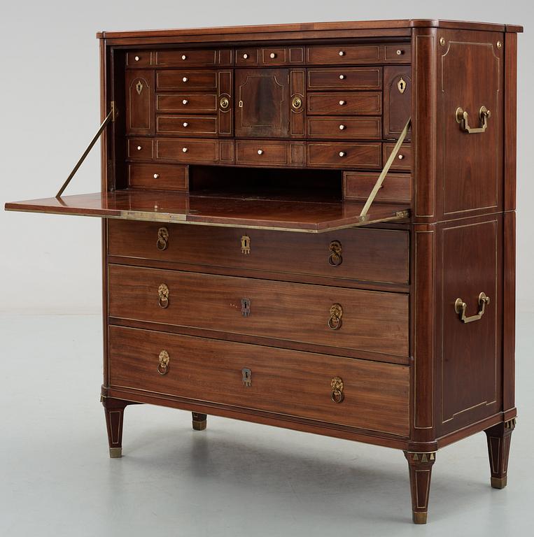 A late Gustavian secretaire by E. N. Lindström.