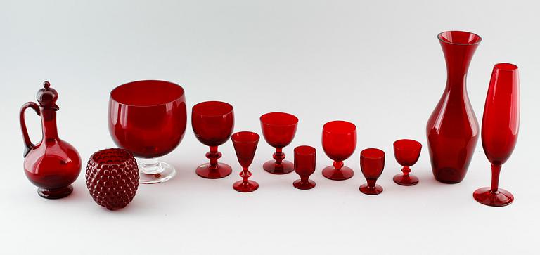 SERVISGLAS, 54 st, Reijmyre, 1900-talets andra hälft.