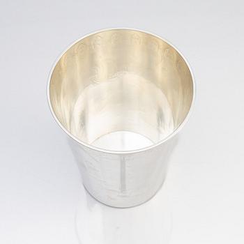A silver vase, W.A. Bolin, Stockholm 1955.