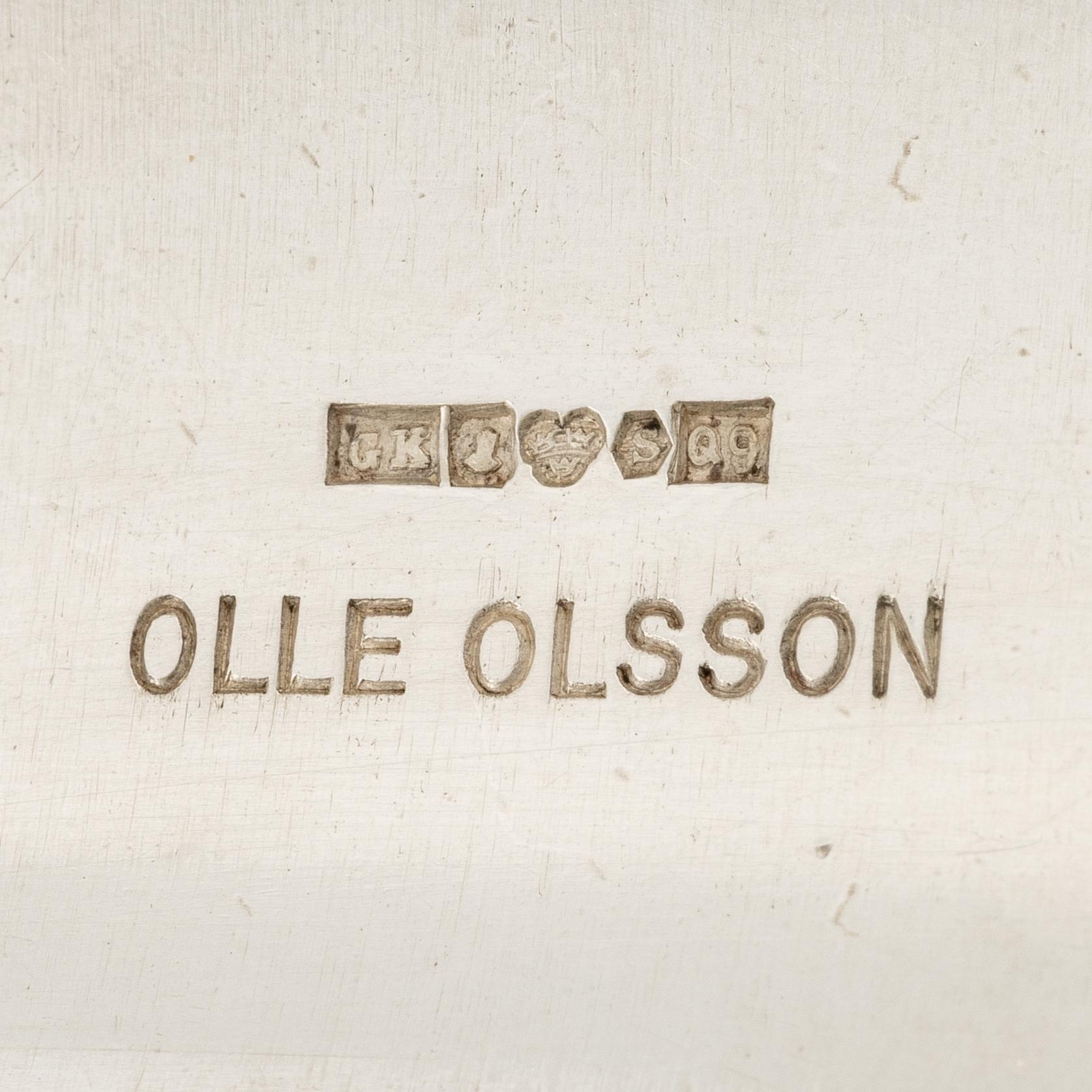 Olle Olsson for Kaplans, bracelet, silver, Stockholm 1966.