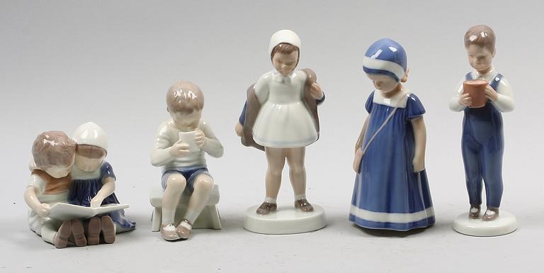 FIGURINER, 5 st, Bing o Gröndal.