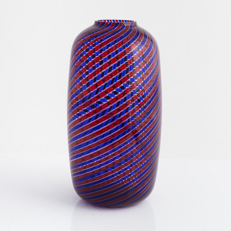 Venini, a glass vase, Murano, Italy, 1989.