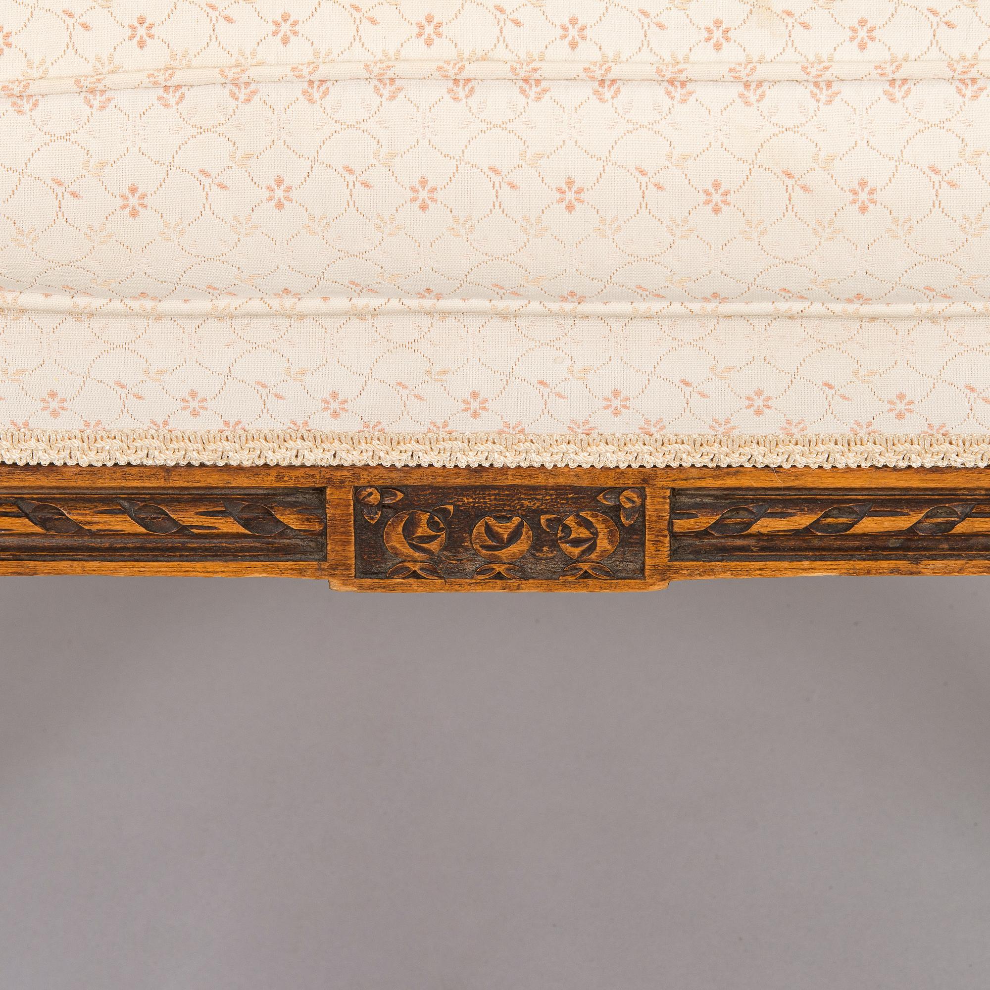 Nojatuoli, Bergère, Louis XVI -tyyli, 1900-luvun alkupuoli.