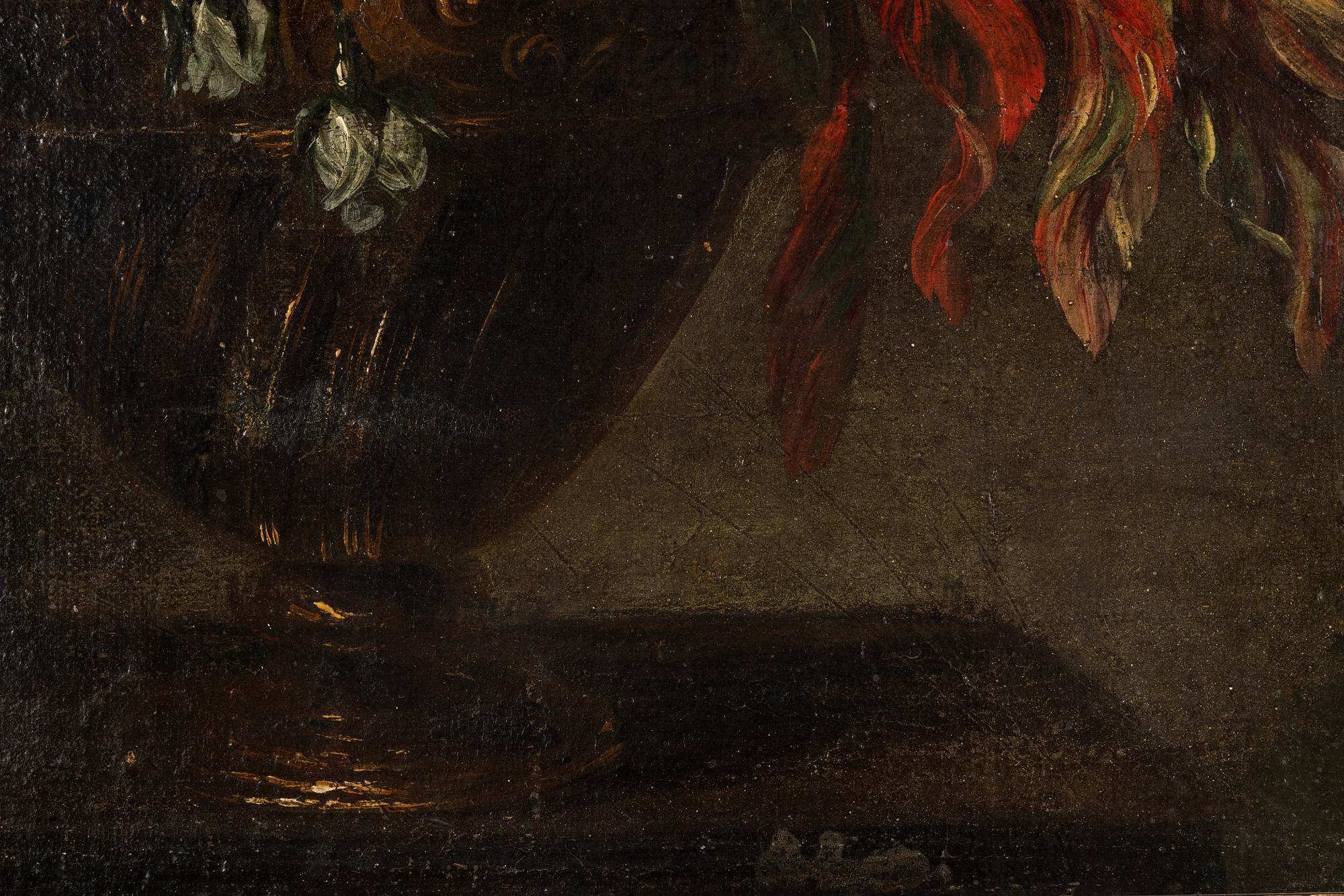 Jean-Baptiste Monnoyer Attributed to, Still life with flower in an urn.