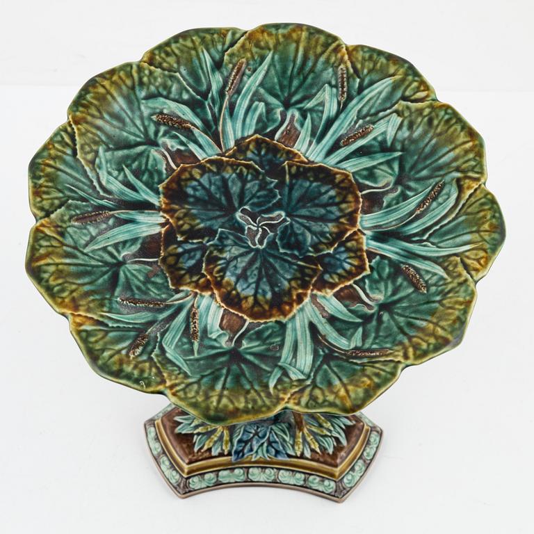 A majolica tazza, Gustafsberg, around the year 1900.