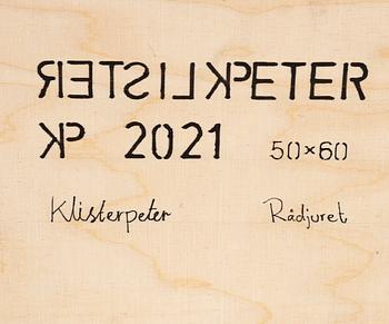 KlisterPeter, ink on papaer laid down on panel, signed. dated 2021 verso.