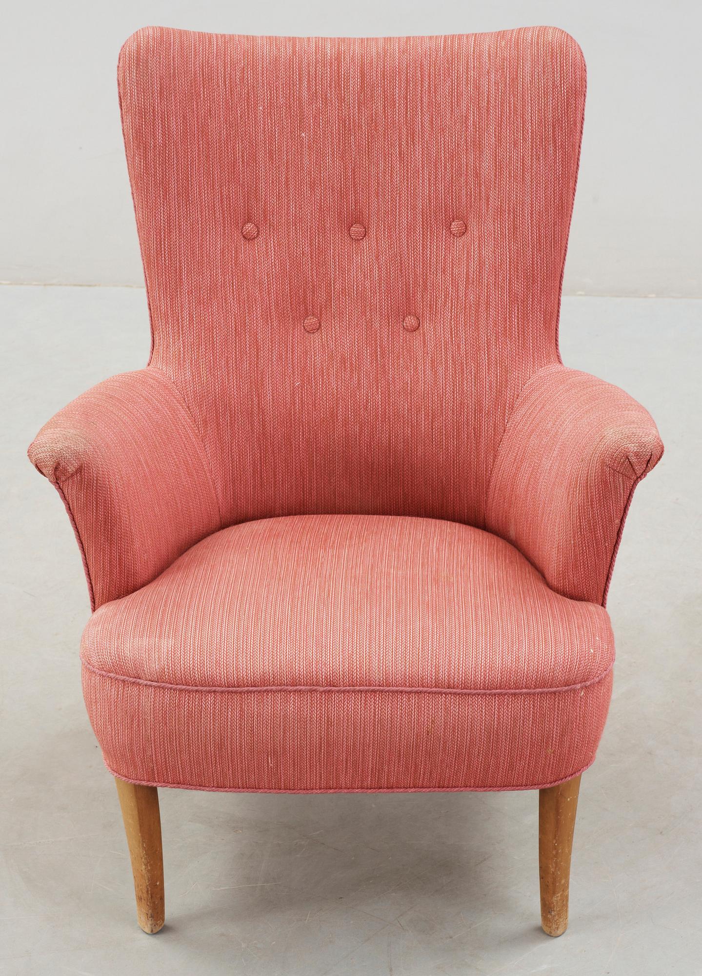 FÅTÖLJ, "Stora Furulid", Carl Malmsten.