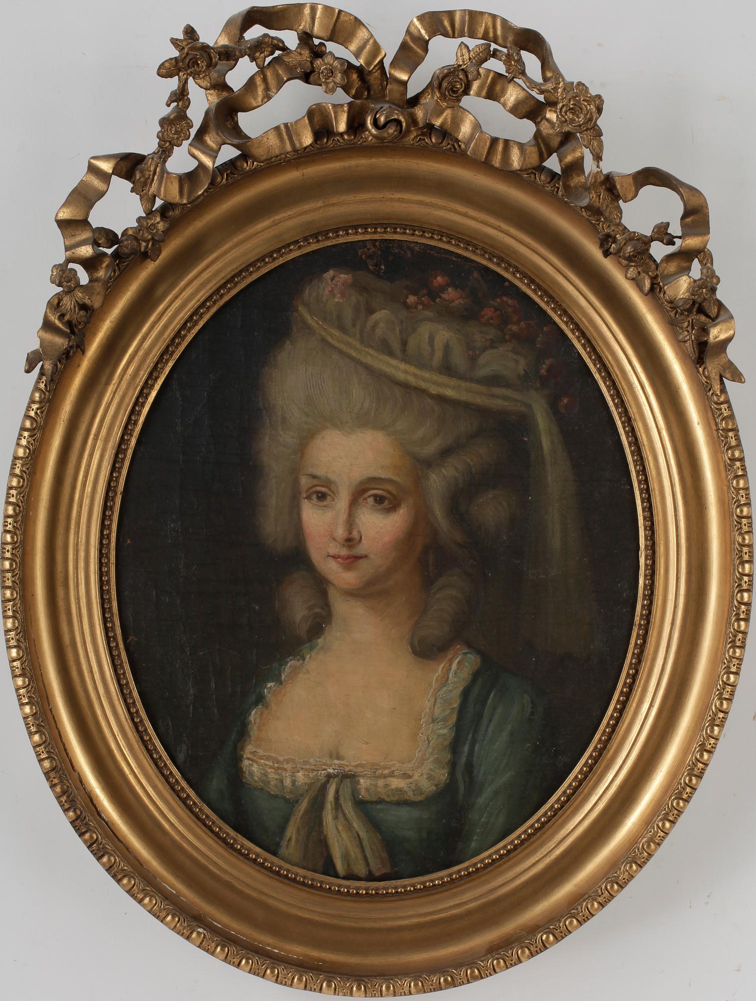 OKÄND KONSTNÄR, olja på duk, ej signerad, 1700-tal.