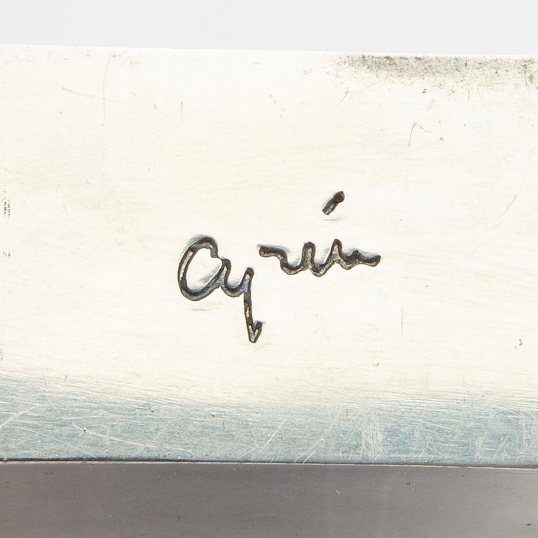 Gunnar Cyrén, a signed pewter figurine.