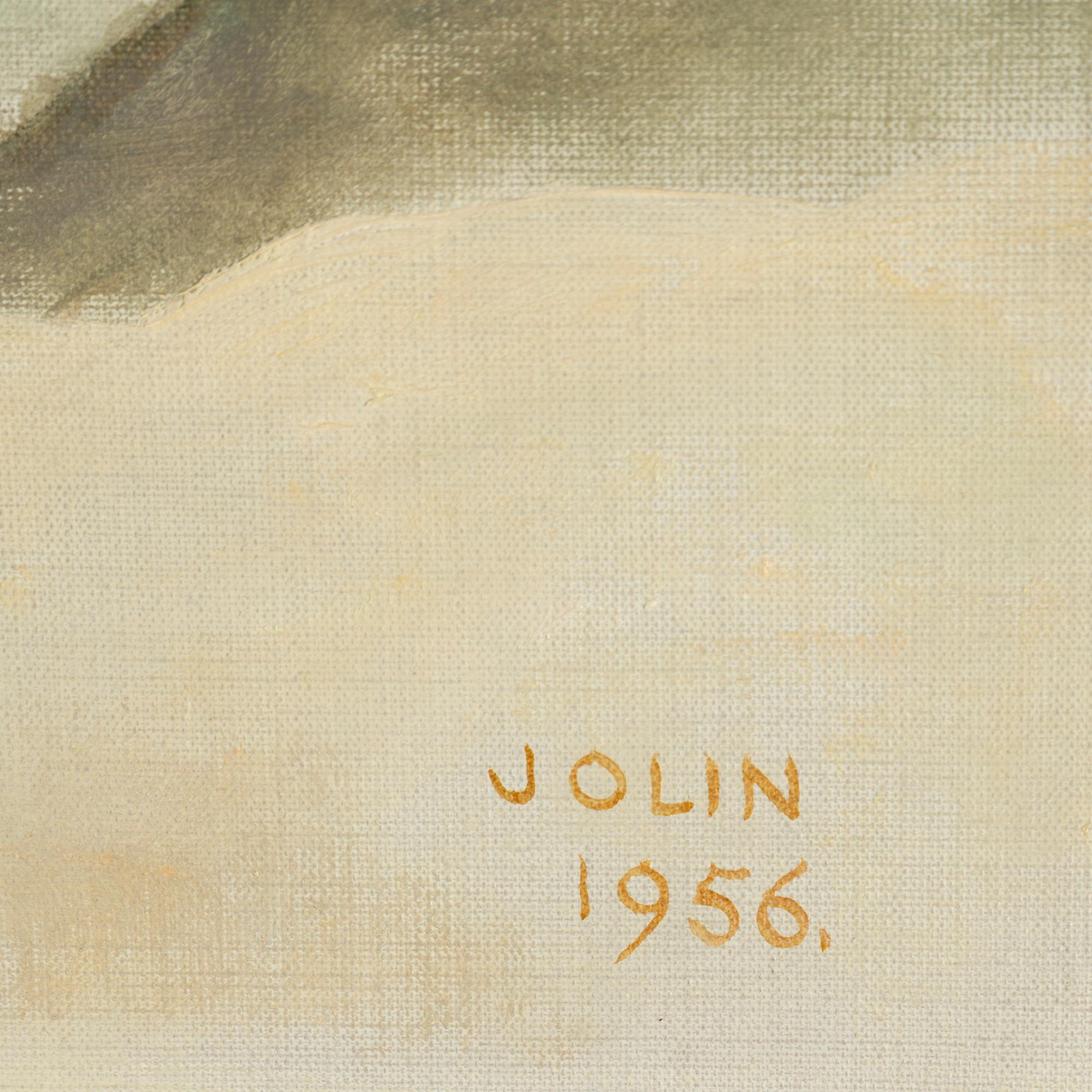 EINAR JOLIN, oil on canvas, signed and dated 1956.