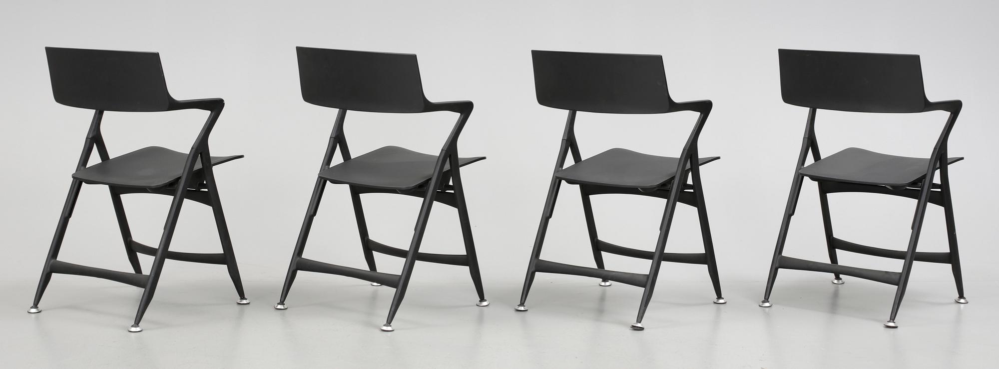 STOLAR, 4 st, "Dolly", Antonio Citterio för Kartell, Italien.