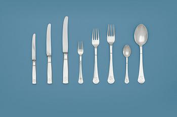 749. A 'Rosenholm' 60 pcs set of flatware by Guldsmedsaktiebolaget, Stockholm 1939-46.