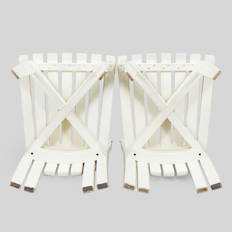 Alvar & Aino Aalto, trädgårdsmöblemang, 5 delar, "Aurinko"-serien, Artek 2000-tal.