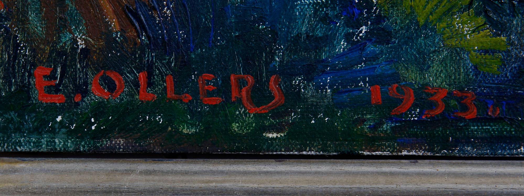 OLLERS, EDVIN. Olja på duk, sign. o dat. 1933.