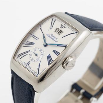 Dubey & Schaldenbrand, Aerodyn, Date, wristwatch, 33 x 43 mm.