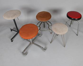 PALLAR, 5 st olika modeller, 1900-tal.