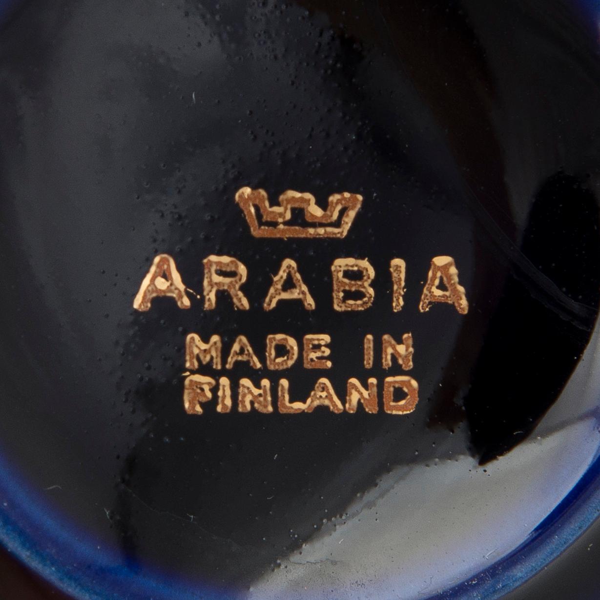 KAHVI-/MOKKA-ASTIASTO, 6 osaa, OC-malli, Arabia.