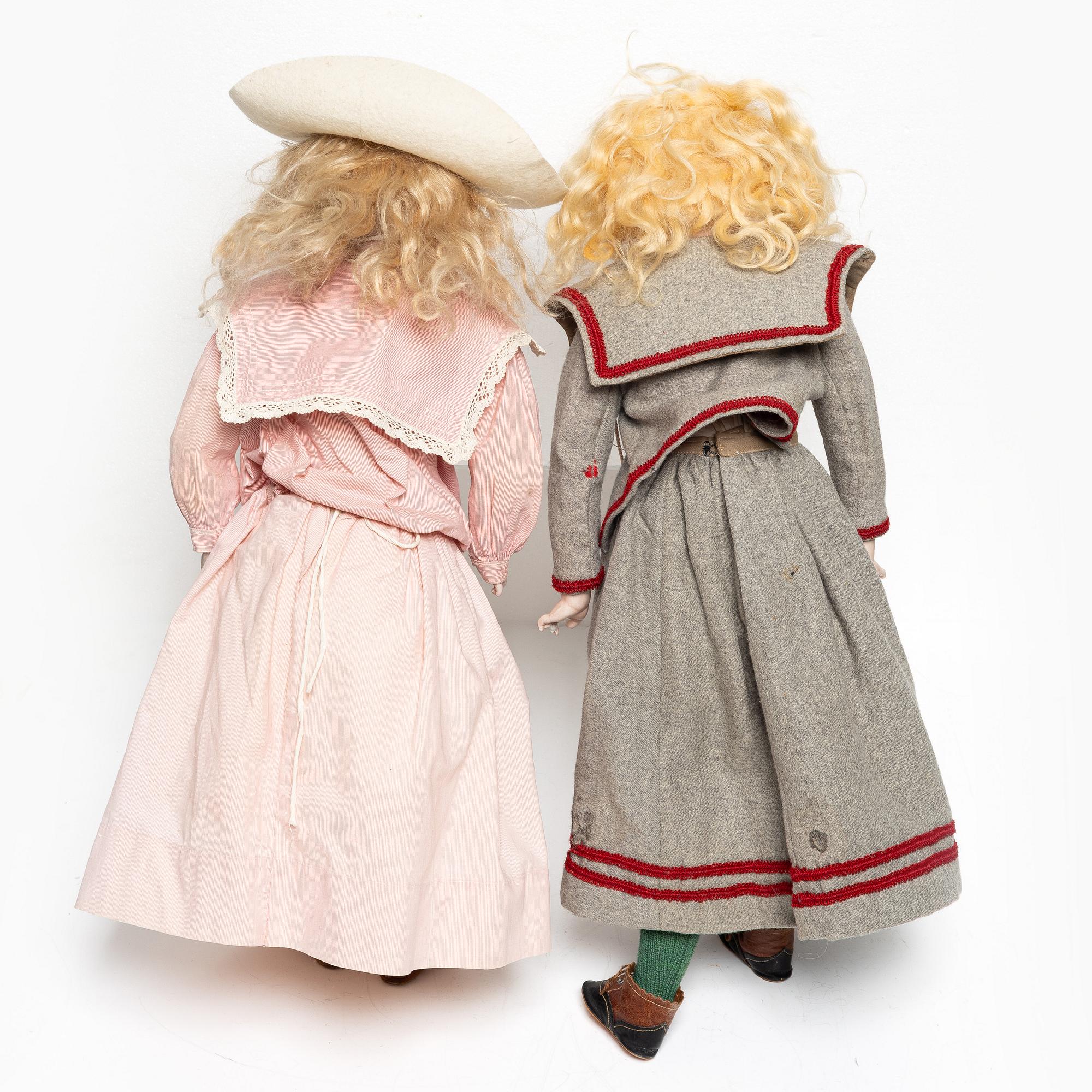 Dolls, 2 pcs, including Kling 377, Germany, early 20th century.