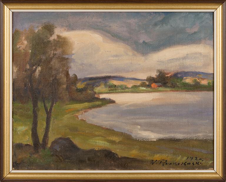 Jalmari Ruokokoski, oil on canvas, signed and dated 1920.