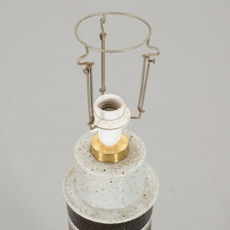 A STONEWARE FLOOR LAMP BY INGER PERSSON FOR RÖRSTRAND.