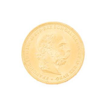 Gold coin, Austria-Hungary, 20 Corona, 1895.