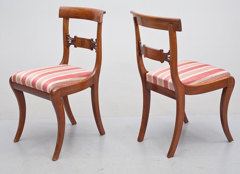STOLAR, 7 st, Karl Johan-stil, 1900-talets första hälft/mitt.