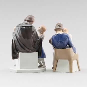 FIGURER, 2 st, porslin, Bing & Gröndahl, Danmark.