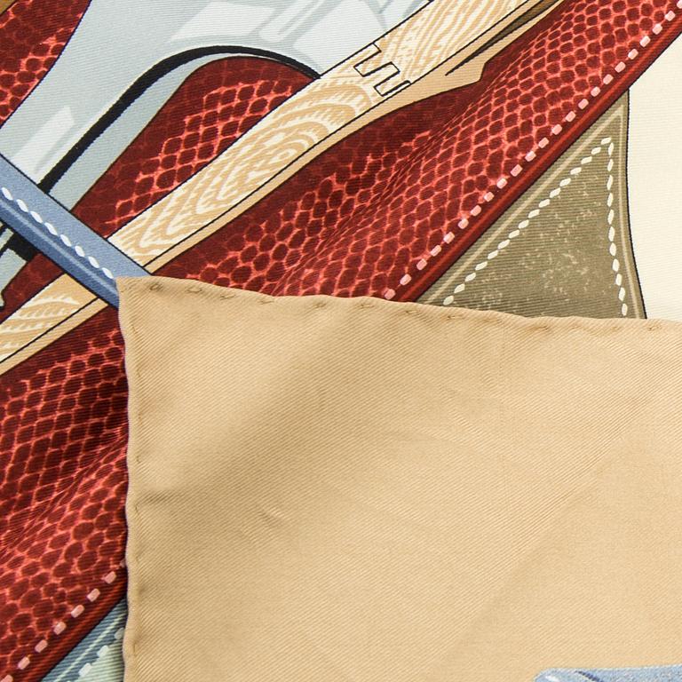 HERMÈS, "Tout Cuir", scarf,.