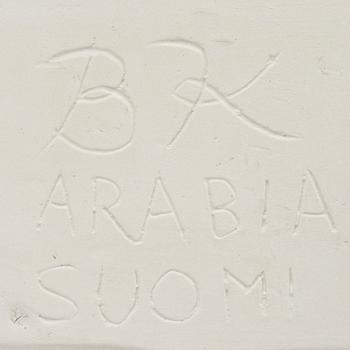 BIRGER KAIPIAINEN, KERAMIKFAT. Sign. BK, Arabia Finland. 1940-tal.