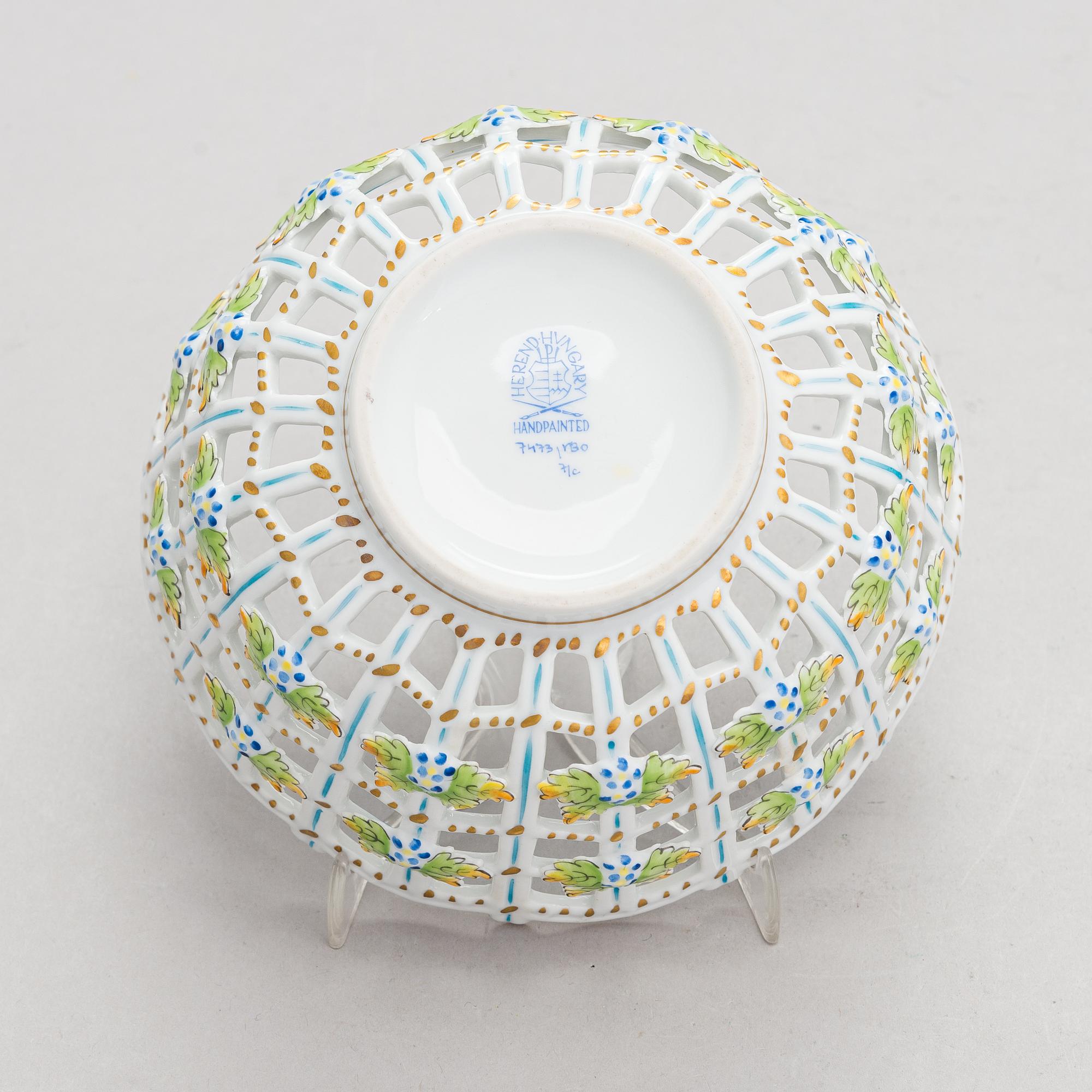 Malja posliinia, Herend.