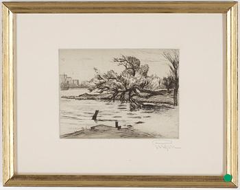 Prins Eugen · PRINS EUGEN, etsning, signerad.