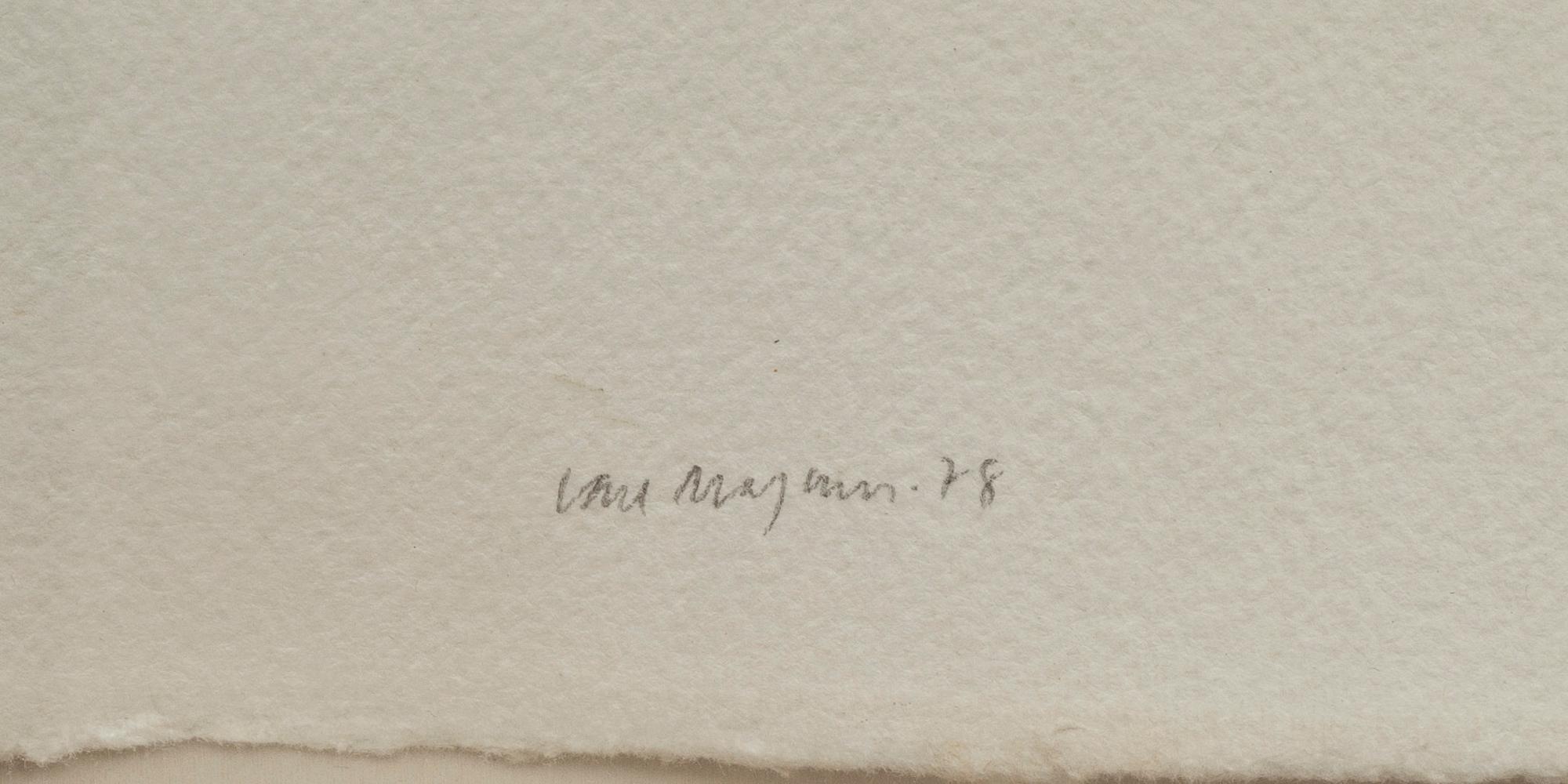 CARL MAGNUS, akvarell, sign o dat 78.
