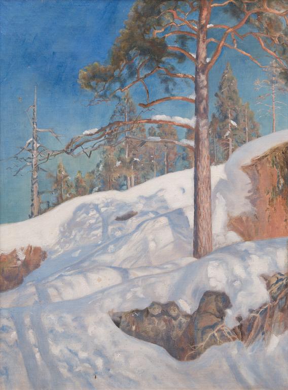 UNKNOWN ARTIST, oil on canvas, unsigned, Finland, late 19th century.