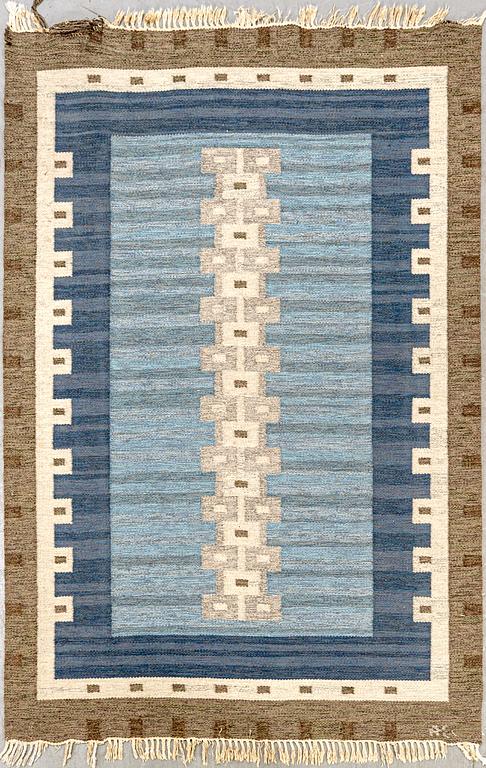 Matta, Rölakan, signerad JA (?), ca 237x165 cm.