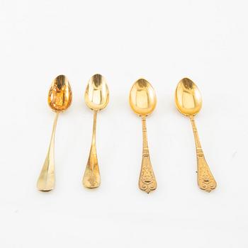 coffee spoons 12+12 pcs turn of the century 1900.
