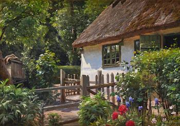 658. Peder Mork Mönsted, Blooming garden.