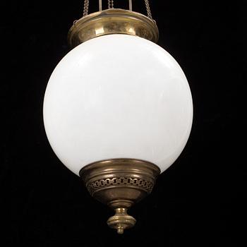 A ceiling lamp, circa 1900.