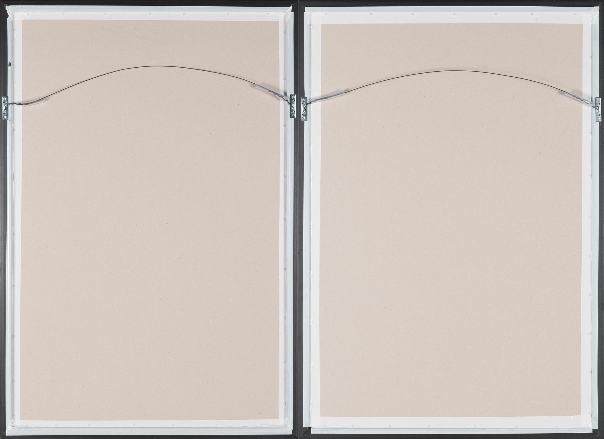 Leonhard Lapin, two exhibition posters, offset, 1980's.