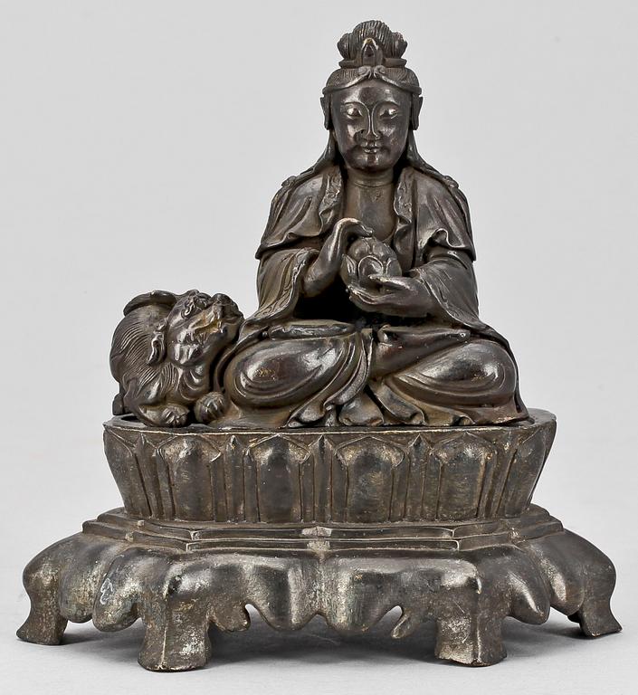 SKULPTUR, brons, Kina, 1900-talets första hälft.