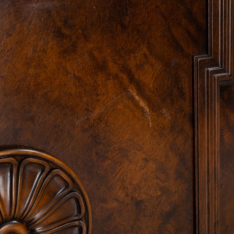A birch bar cabinet, mid 20th Century.