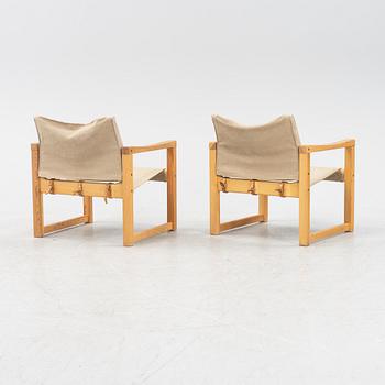 Karin Mobring, fåtöljer, ett par, "Diana", IKEA, 1970-tal.