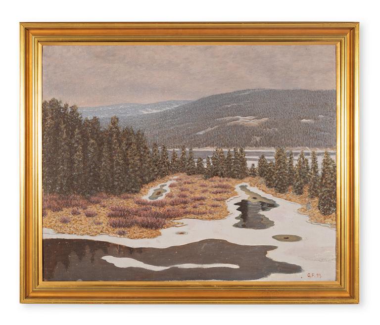 Gustaf Fjaestad, Vinterlandskap från Värmland.