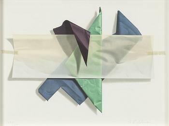 Yrjö Edelmann, "Paper objects with transparent".