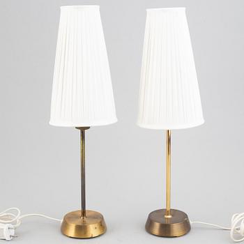 A pair of table lamps, EWÅ, model B 54 P, 1960-70's.