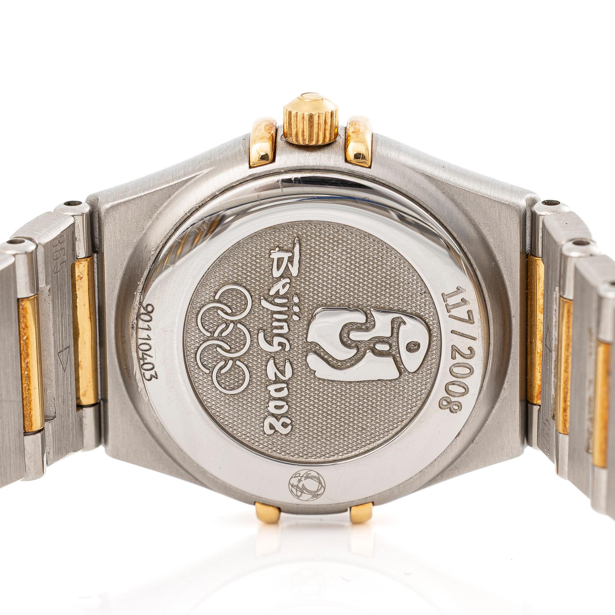 Omega, Constellation, "Limited", Beijing Olympics 2008, wristwatch, 22,5 mm.