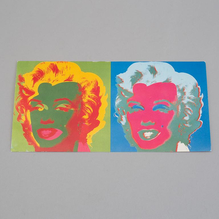 ANDY WARHOL, efter, invite for Andy Warhols "A Memorial Lunch", 1987.